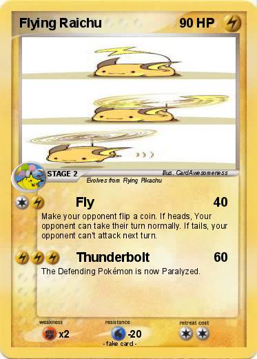 Pokemon Flying Raichu