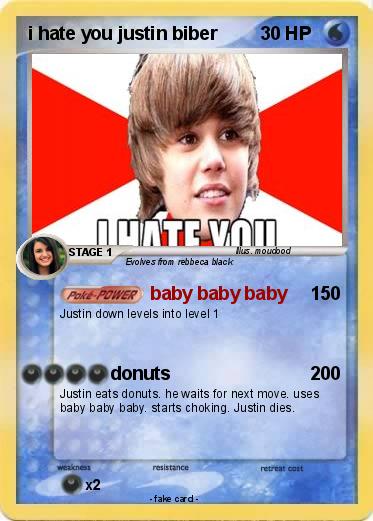 Pokemon i hate you justin biber