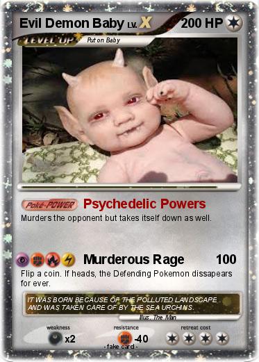 Pokemon Evil Demon Baby