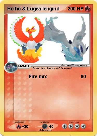 Pokemon Ho ho & Lugea lengind