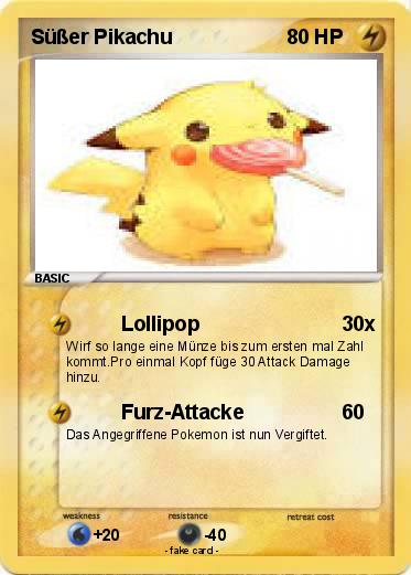 Pokemon Süßer Pikachu