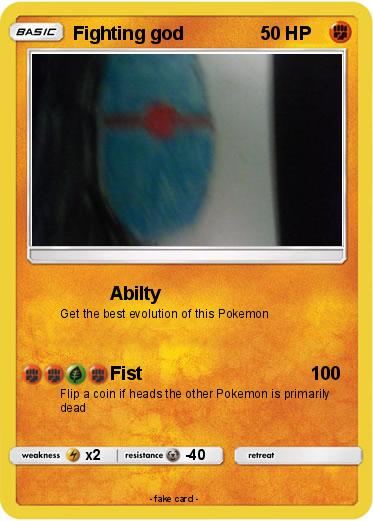 Pokemon Fighting god
