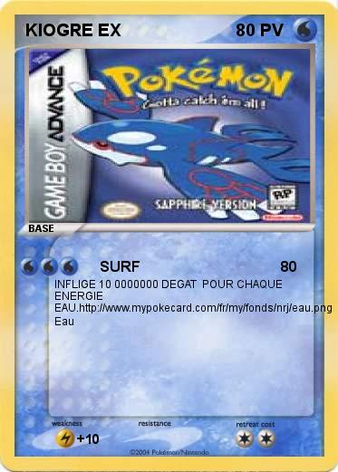 Pokemon KIOGRE EX