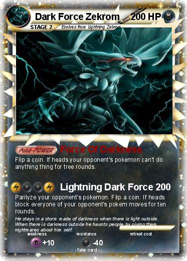 Pokemon Dark Force Zekrom