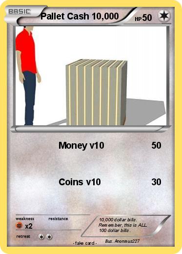 Pokemon Pallet Cash 10,000