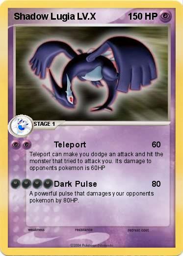 Pokemon Shadow Lugia LV.X