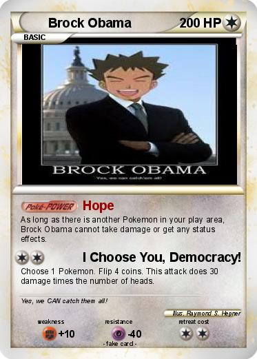 Pokemon Brock Obama