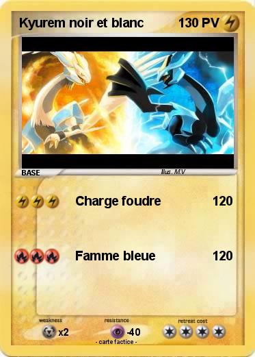 Pokemon Kyurem noir et blanc