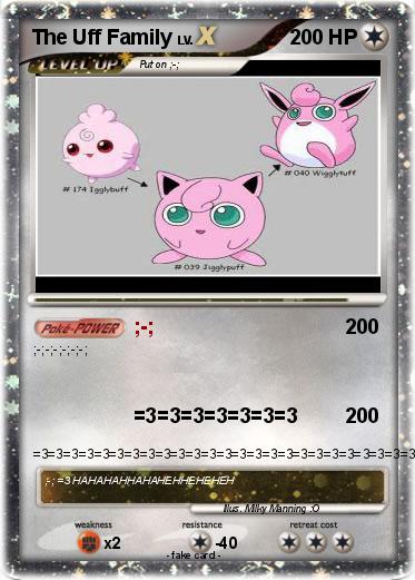 Pokemon The Uff Family