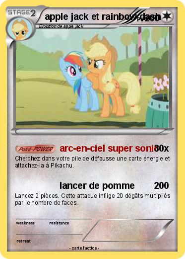 Pokemon apple jack et rainbow dash