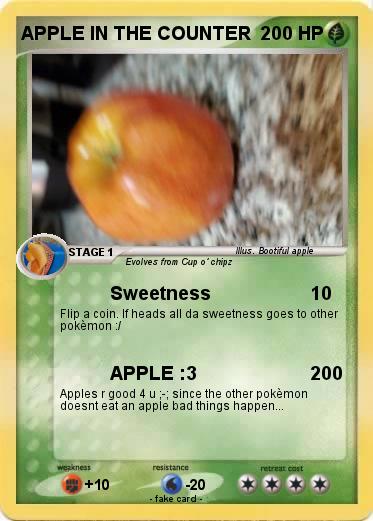 Pokemon APPLE IN THE COUNTER