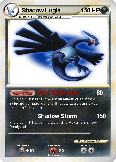 Pokemon Shadow Lugia