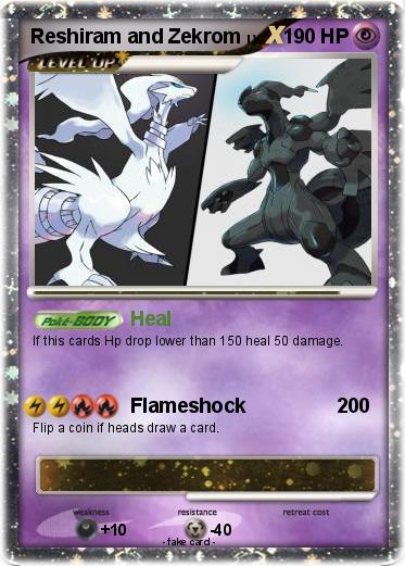 Pokemon Reshiram and Zekrom