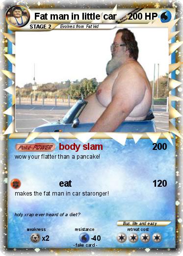 Pokemon Fat man in little car