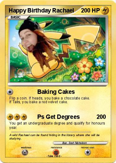 Pokemon Happy Birthday Rachael
