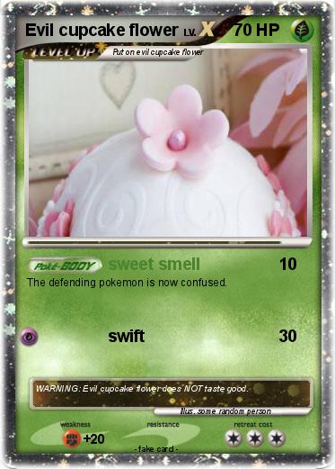 Pokemon Evil cupcake flower