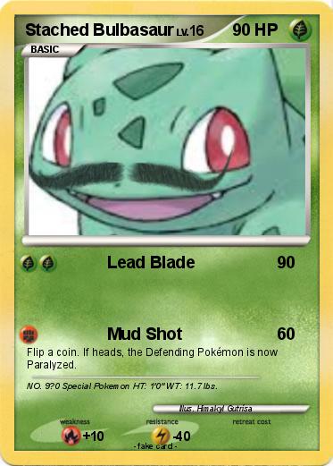 Pokemon Stached Bulbasaur
