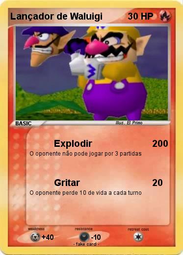 Pokemon Lançador de Waluigi