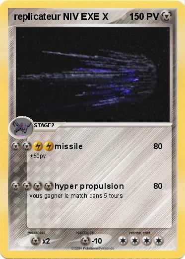 Pokemon replicateur NIV EXE X