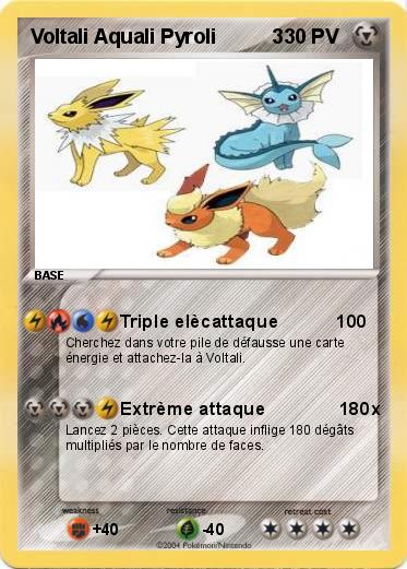 Pokemon Voltali Aquali Pyroli          3