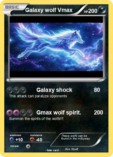 Pokemon Galaxy wolf Vmax