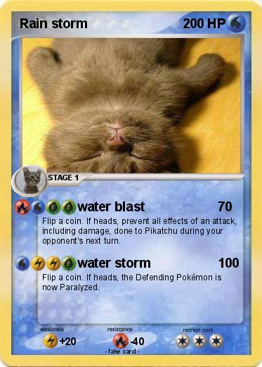 Pokemon Rain storm