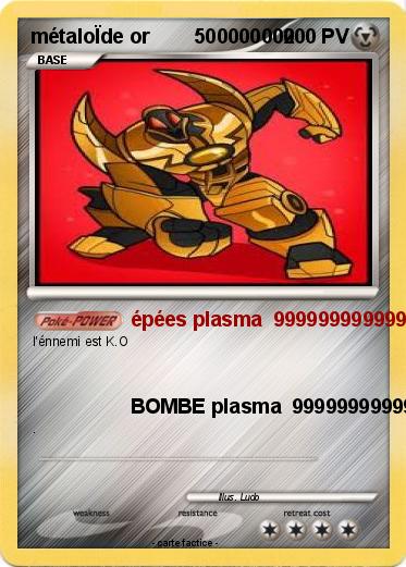 Pokemon métaloÏde or        500000000