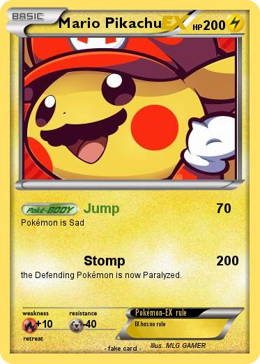 Pokemon Mario Pikachu