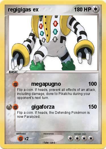 Pokemon regigigas ex