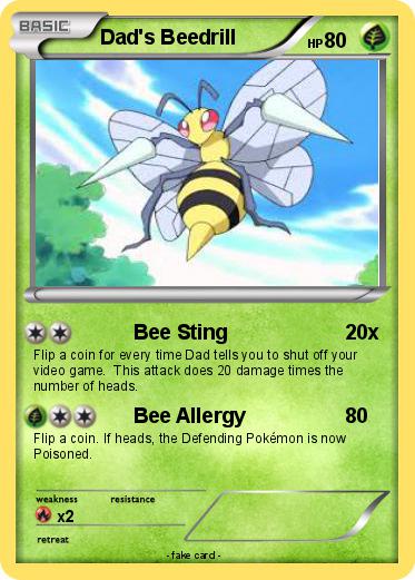 Pokemon Dad's Beedrill