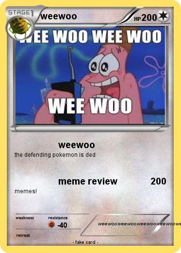 Pokemon weewoo