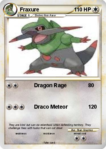 Pokemon Fraxure