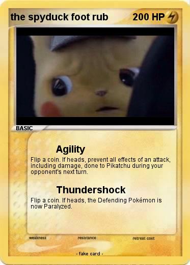 Pokemon the spyduck foot rub