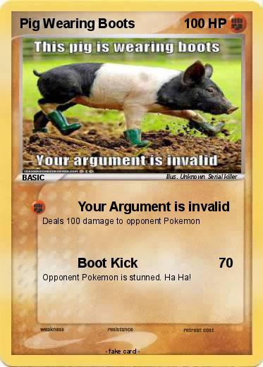 Pokemon Pig Wearing Boots