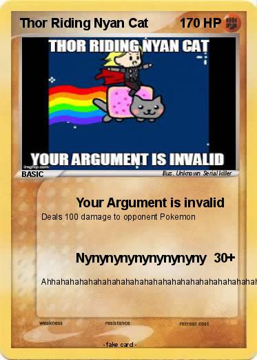 Pokemon Thor Riding Nyan Cat