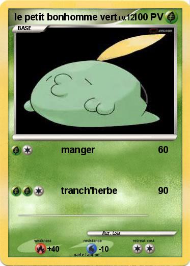 Pokemon le petit bonhomme vert