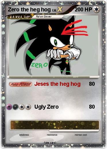 Pokemon Zero the heg hog