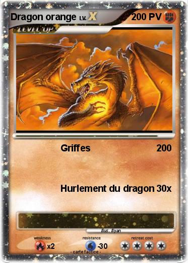 Pokemon Dragon orange