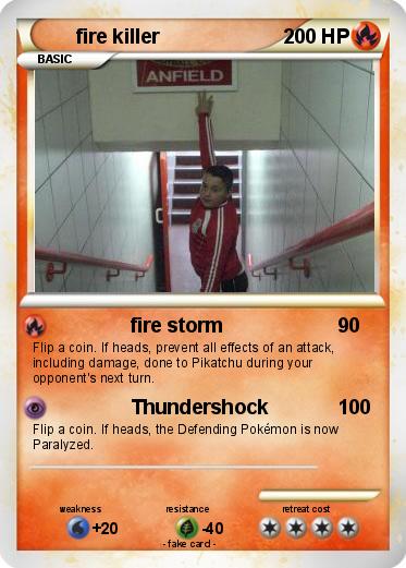 Pokemon fire killer