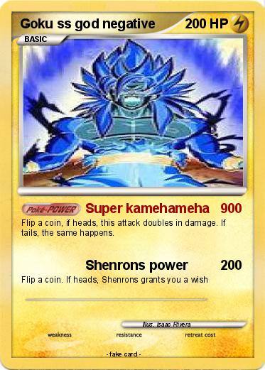 Pokemon Goku ss god negative