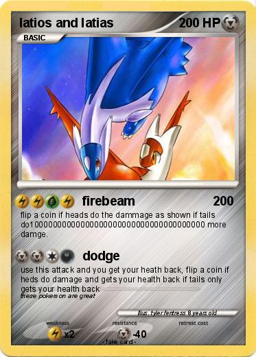 Pokemon latios and latias