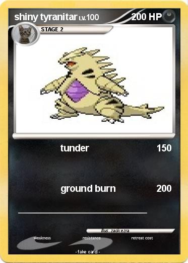 Pokemon shiny tyranitar