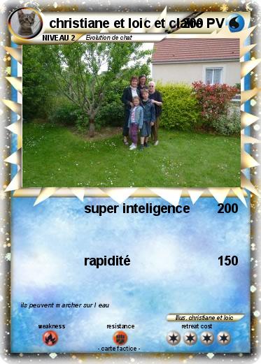 Pokemon christiane et loic et claire