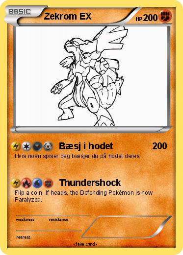 Pokemon Zekrom EX