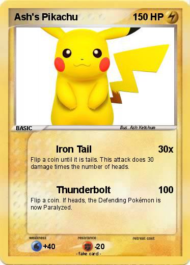 Pokemon Ash's Pikachu