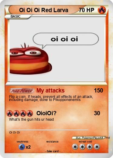 Pokemon Oi Oi Oi Red Larva