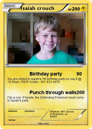 Pokemon Isaiah crouch