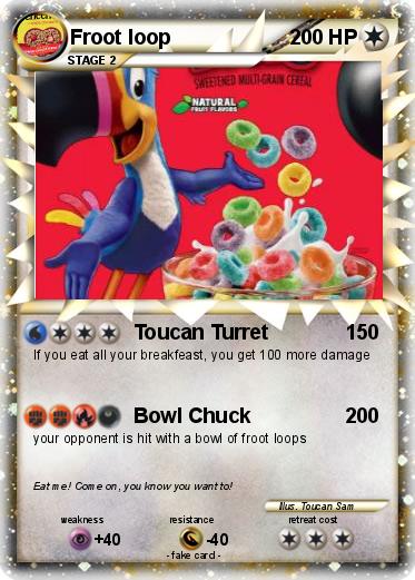 Pokémon Froot loop 1 1 - Toucan Turret - My Pokemon Card