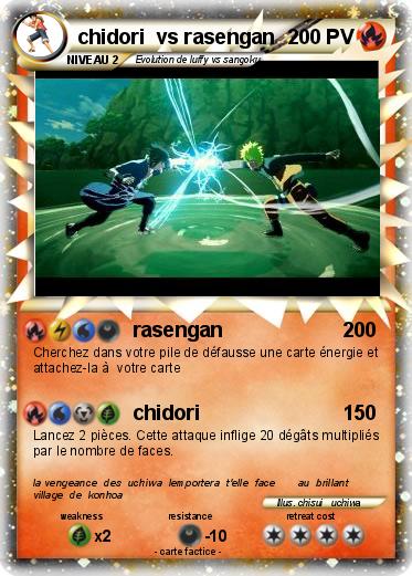 Pokemon chidori  vs rasengan