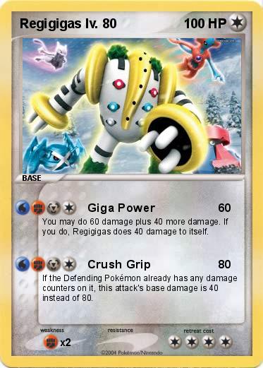Pokemon Regigigas lv. 80